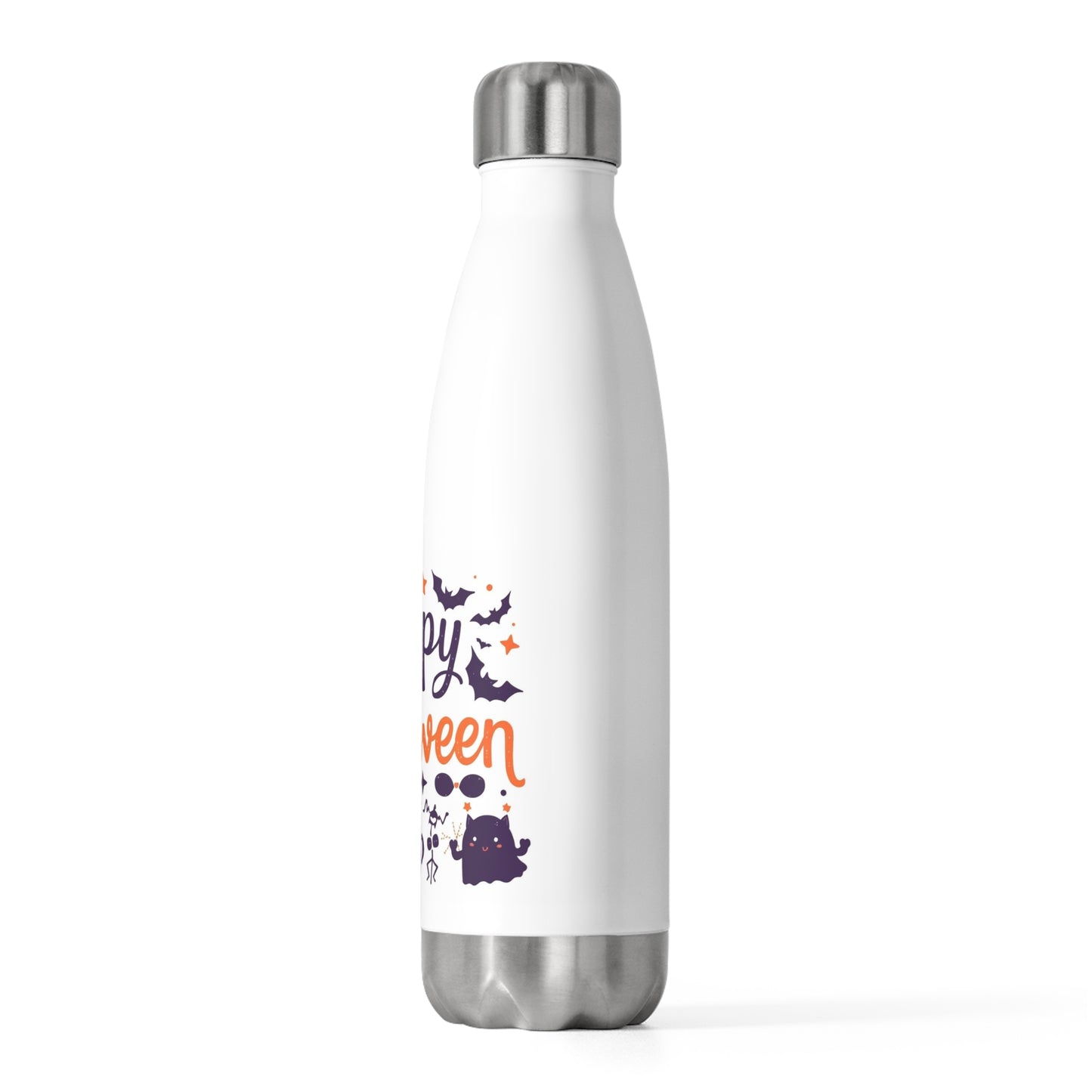 Happy Halloween Insulated Bottle, Spooky Water Bottle, Autumn Gift, Trick or Treat, Party Hydration, Halloween Decor