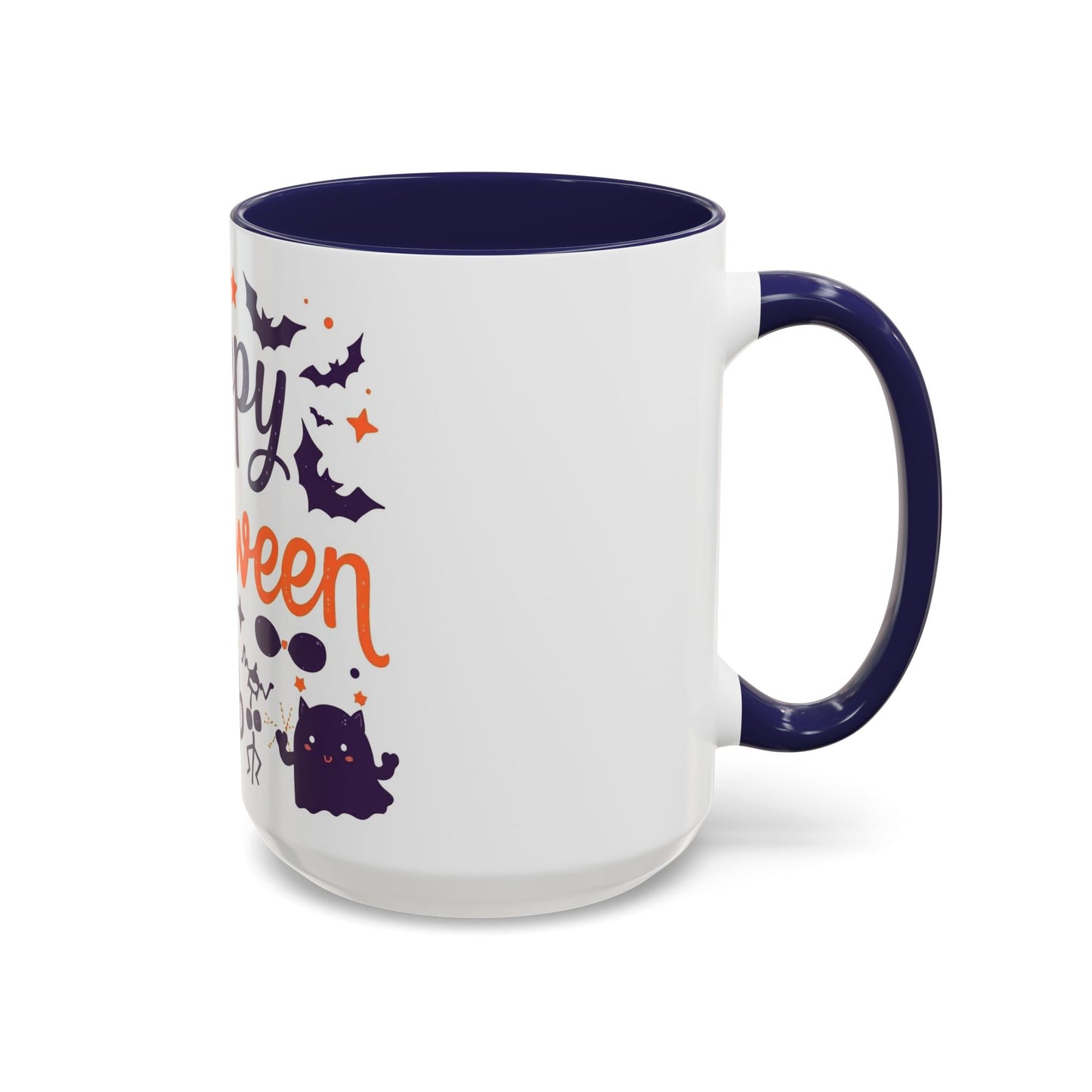 Halloween Accent Coffee Mug, Spooky Coffee Cup, Pumpkin Mug, Witch Gifts, Holiday Drinkware