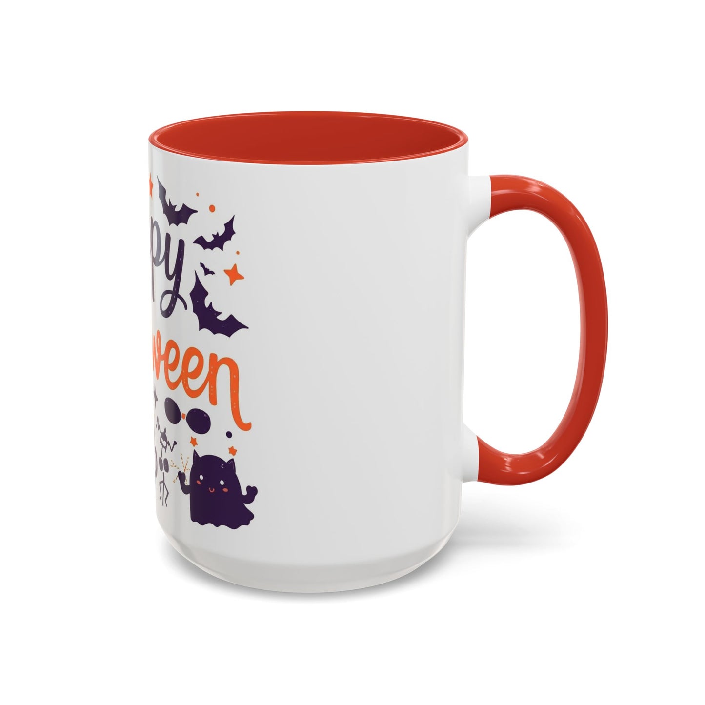 Halloween Accent Coffee Mug, Spooky Coffee Cup, Pumpkin Mug, Witch Gifts, Holiday Drinkware