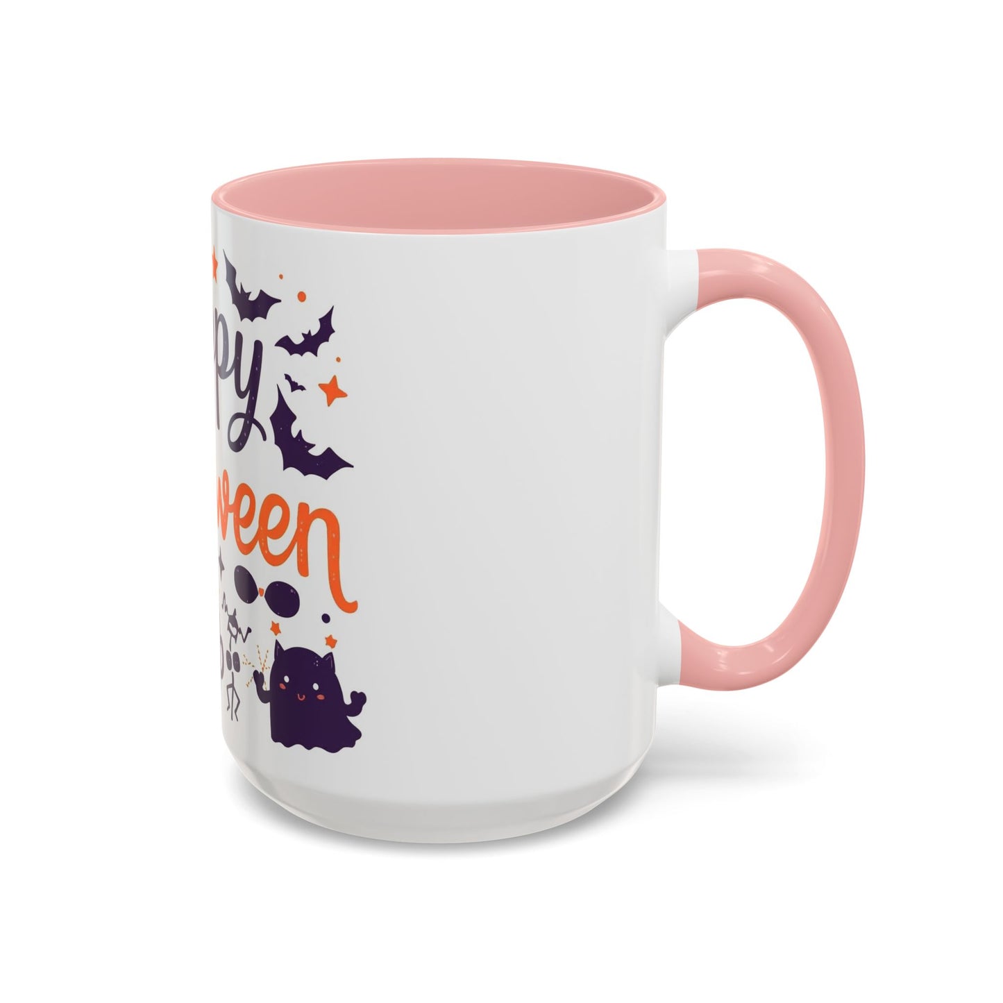 Halloween Accent Coffee Mug, Spooky Coffee Cup, Pumpkin Mug, Witch Gifts, Holiday Drinkware