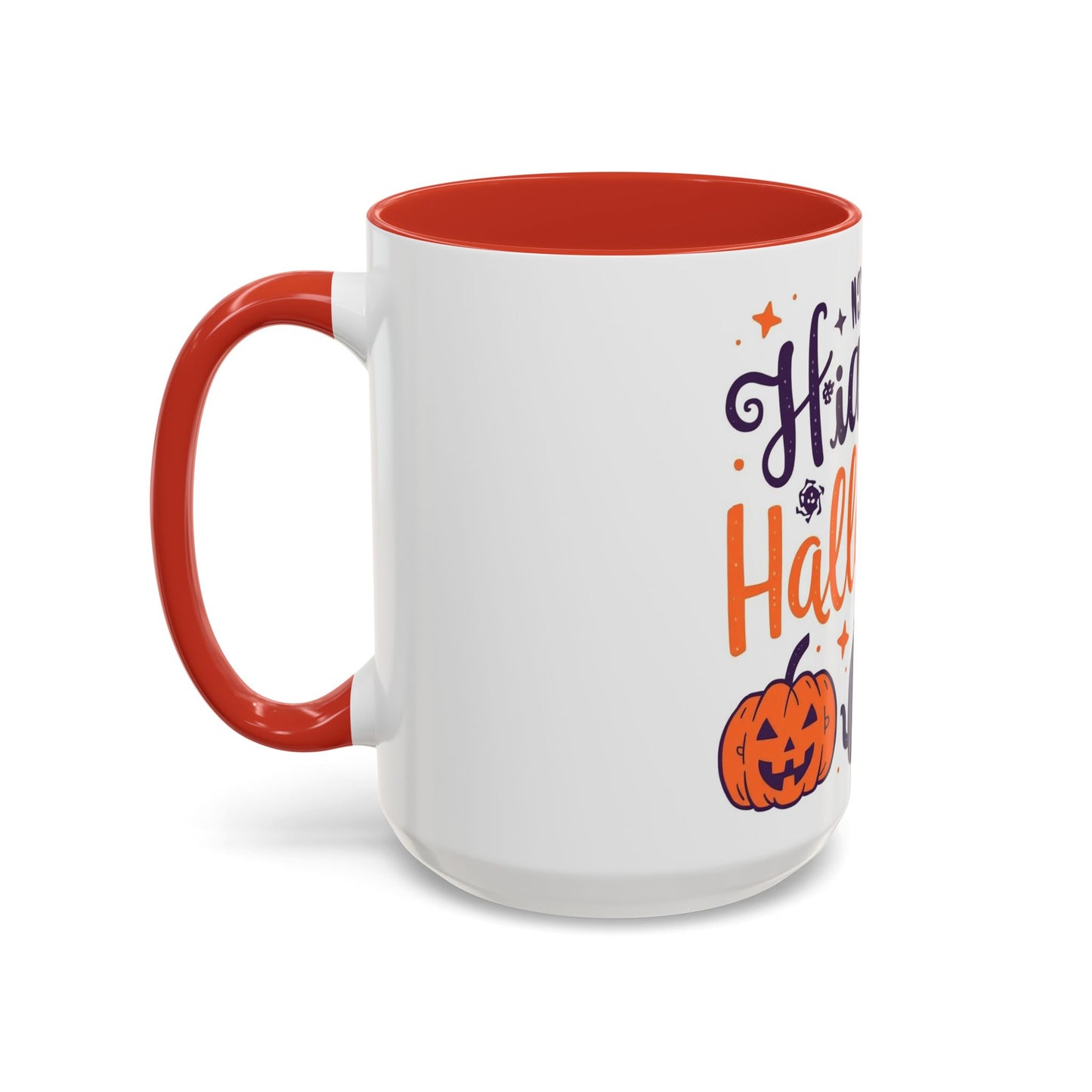 Halloween Accent Coffee Mug, Spooky Coffee Cup, Pumpkin Mug, Witch Gifts, Holiday Drinkware