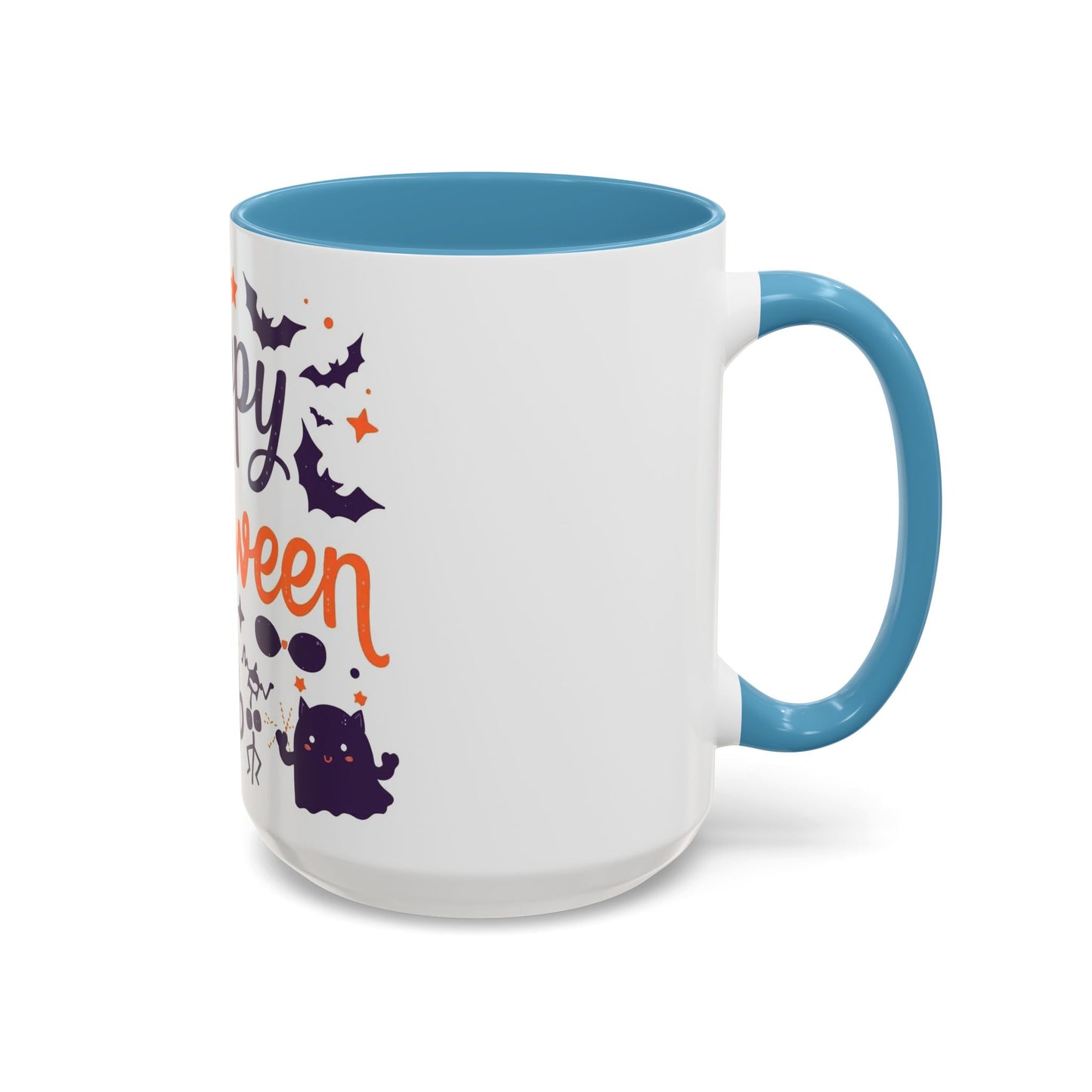Halloween Accent Coffee Mug, Spooky Coffee Cup, Pumpkin Mug, Witch Gifts, Holiday Drinkware
