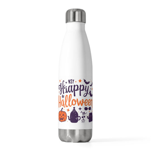 Happy Halloween Insulated Bottle, Spooky Water Bottle, Autumn Gift, Trick or Treat, Party Hydration, Halloween Decor