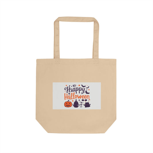 Halloween Eco Tote Bag, Trick or Treat Shopping Bag, Reusable Party Favor, Fall Festival Tote, Sustainable Gift for Halloween